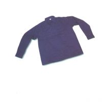 Camisa algodon m/larga azulina