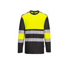 Camiseta bicolor PW3 de alta visibilidad de tejido de punto Portwest PW312 m Amarillo / Negro