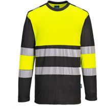 Portwest - Camiseta Bicolor Pw3 De Alta Visibilidad De Tejido De Punto Pw312 M Amarillo / Negro