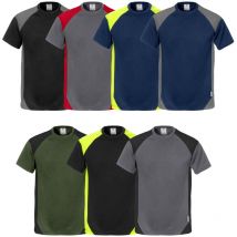 Fristads - Camiseta 7046 thv camisa de trabajo - xxxl - Azul/Amarillo