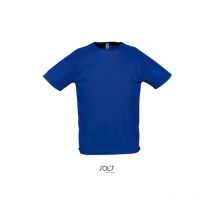 Camiseta Hombre Manga Raglán Sol's sporty m Azul royal