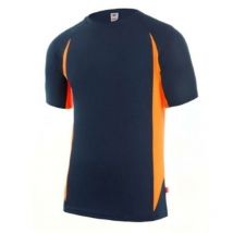 Camiseta tecnica bicolor calpi manga corta varios colores talla s-xxl ropa bicolor marino naranja talla xxl