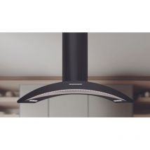 Baraldi - campana arcadia isola cm. 90X60 - Negra, Cristal - 800 m³/h