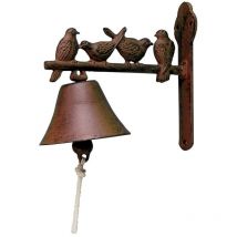 Campana da ingresso con uccelli 21,8X11,1X19,1 cm accessori decorativi casa