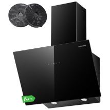 Gasland Chef - gasland AR60BS Campana extractora sin cabezal 60cm, Campana extractora silenciosa, extracción de aire eek a++, 577 m³/h, cristal negro