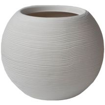 Sfera Rigata Telcom Shabby Ø30 Cm Bianco Perla
