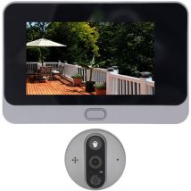 Tonysa - Gistuch Videocitofono collegato a videocitofono 1080P, monitor lcd da 4,3 pollici, campanello con telecamera cablata, visione notturna,