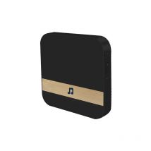 Campanello plug-in per campanello video senza fili Campanello d'ingresso con selezione musicale del volume 433 MHz (AC 90 250 V), spina europea nera