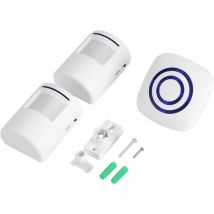 Campanello senza fili Sensore di movimento Campanello elettrico per porta 36 melodie Allarme di sicurezza con trasmettitore e ricevitore per casa,
