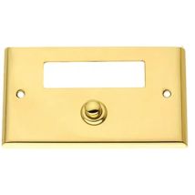 Pulsante Campanello 230v Ingresso Casa Portanome Ottone Oro Lucido Suoneria Cottali 230v