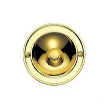 Cal campanello tondo in ottone lucido p630