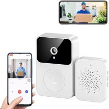 Campanello wireless connesso con telecamera di sorveglianza, telecamera intelligente WiFi, registrazione video, campanello per porta (tipo c),