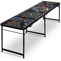 CampFeuer Bierpong Tisch, Klappbarer 6 in 1 Party Multigame Tisch, Trinkspiel Tisch, Beer Pong Tisch