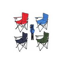 Camping für Sea Stuhl Camping in Stahlbeutel und Polyester mit Glashalter