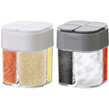 Camping-gewürzspender – 2 Stück, 4-in-1-gewürzspender Fürs Camping – Picknick/mittagessen/kochen