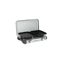 Campingaz - Camping Kitchen 2 Grill & Go cv Réchaud de Camping, réchaud à gaz 2x2 000 Watt, avec plaques de Grill & Supports de casseroles Amovibles,