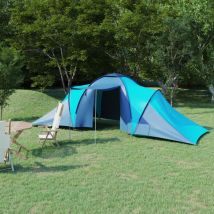 Campingzelt Pavillon Zelt Familienzelt 6 Personen Blau und Hellblau XDGN837826 MaisonChic