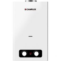 Camplux - BY264 Chauffe-Eau à Gaz Indoor 10L/min, Butane (28-30 mbar)/ Propane (37 mbar), 3V, 20kW, pour Installation de Cuisine/Balcon [Classe