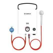 First Serie Gas-Wassererwärmer 5L/min, Propan-/Butangas-Durchlauferhitzer LED-Display - F5-DE - Butan/Propan (50 mbar) - Camplux