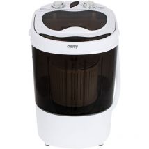 Adler - Camry cr 8054 Portable Mini Machine à Laver Camping Caravane 3Kg Spin Sèche-linge Séchage 150W Blanc/Noir