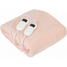 Cr 7424 Chauffe-lit électrique 150x160cm 8 température minuteur Lavable 120W Crème - Camry