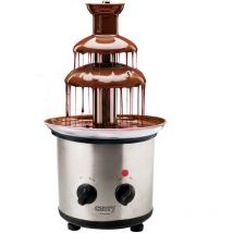 Camry - CR4488 Fuente de Chocolate, Acero Inoxidable, 3 pisos, Capacidad 650 ml, Termostato, Temperatura Máx. 60°C 320W Plata