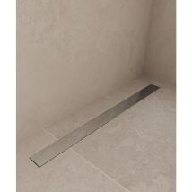 Kroos - Canal de ducha de acero inoxidable cromado - 900 mm