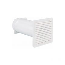 Upmann - Canal telescopique - ventilateur avec raccordement rond, dn 125 plastique blanc