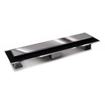Ogomondo - Canale canaletta pavimento lineare scarico doccia acciaio inox lucido canalina misure l1085xh63115 mm - confezione 1
