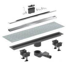 Bonom - Canaletta doccia canalissima alluminio orizzontale kit l. 100 cm