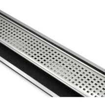 Ferrari Srl - Canalette inox style linea luxury - square 1 canaletta luxury ret. l1185 mm square 1 full inox incisione square 1