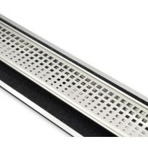 Ferrari Srl - Canalette inox style linea luxury - square 2 canaletta luxury ret. l1085 mm square 2 full inox incisione square 2