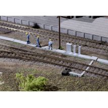 41620 Canaline per cavi e 5 centraline di comando H0 Kit da montare - Auhagen