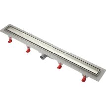 Canalina Doccia Piastrellabile Sifone Gravitazionale Profilo Inox 762 Mm