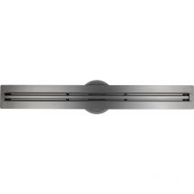 Bernstein - Canalina doccia in acciaio inox FlexM03 - Gunmetal - per cabina doccia - lunghezza selezionabile 800mm