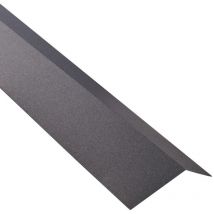 Mccover - Canalón de acero galvanizado lacado mate aspecto teja l 1,20 m - Color - Gris antracita mate, Longitud - 1,20 m - Gris antracita mate