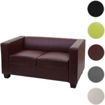 Mendler - Canapé 2 places / Lounge Lille, simili-cuir, vert clair