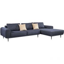 Parumm - Canapé Méridienne à Droite Abruzzo Pärumm 300/175x95x85 cm Bleu Jaspe Coussins