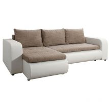 Habitat Et Jardin - Canapé d'angle Muncie 100, Soft 017 + Lawa 02, Fonction de couchage, Boîte de literie, 245x150x82cm, 0