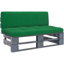 Maison Chic - Canapé de jardin central palette Sofa Banquette de jardin Gris Bois de pin imprégné 24199