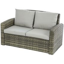 Hesperide - Canapé de jardin Polynésia naturae 2 places aluminium traité époxy - Hespéride