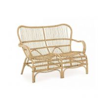 Bizzotto - Canapé d'extérieur deux places en rotin clarita 119x83x h87 cm