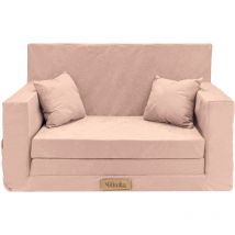 Flumi - Canapé Enfant Convertible 3in1 Lit d Appoint Enfant - Mini Canapé avec nom de l'enfant - Mousse Chauffeuse Enfant avec Fonction Lit