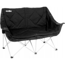 Canapé de jardin – Sofa pliant noir 2 places – Structure acier, 100% polyester, pliable – Brunner