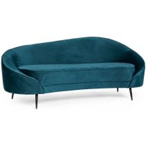 Canapé Seraphin Deep 2 places effet velours