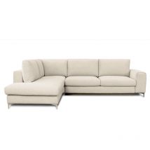 Canapé Tissu Angle Gauche Beige Fiesole 4 Places