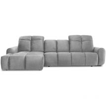 Canapé Tissu Angle gauche Gris clair Anacapri - 3 Places