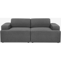 Modus Sofà - Canapé 2 places en tissu design moderne 202x100x76cm Acamar - Gris foncé