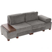 Asir Group Llc - Canapé 3 places convertible en chenille Perenna