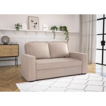 Deco In Paris - james - Canapé 3 places convertible en tissu beige james
